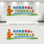 技能学校文化墙