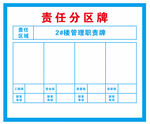 责任分区牌