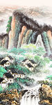 国画新款现代玄关 TIF分层
