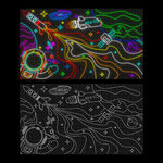 航空太空灯饰画