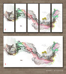新中式抽象画