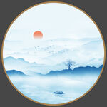 新中式山水画