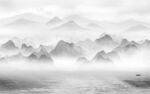 背景墙高档爆款山水 tif分层