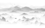 背景墙高端风景山水 tif分层