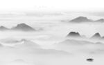大气 背景墙山水画 tif分层
