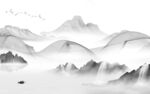 水墨新高端山水画 tif分层