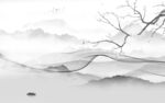 新品现代山水新画 tif分层