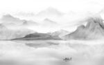 别墅山水电视背景 tif分层