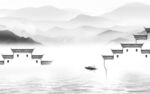徽派 高清山水画 TIF分层 