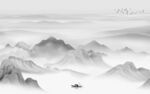 人气高清山水画 TIF分层 