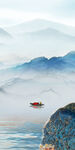 现代 山水玄关背景 tif分层