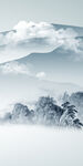 新上架山水背景玄关 TIF分层