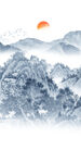 中国风玄关意境山水 TIF分层
