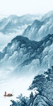 中国风玄关高档山水 TIF分层