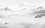 江南客厅最新山水 tif分层