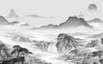 意境灰色新山水画 TIF分层