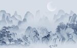 新中式中国风新山水 tif分层