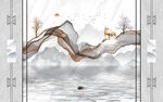 石纹山水背景