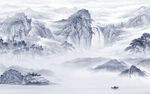 高清 别墅电视山水 TIF分层