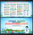 爱国卫生月宣传展板