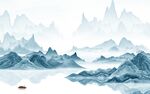 人气电视别墅山水 TIF分层
