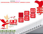 党建楼梯文化墙