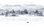 水墨山水画