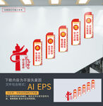 党建楼梯文化墙