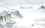 别墅客厅大气山水 TIF分层