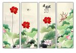 国画荷花