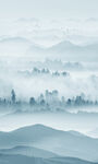 水墨山