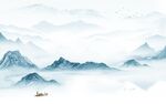 中国风高档背景山水 TIF分层