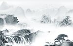 别墅背景高清山水 TIF分层