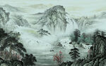 最新背景高清山水 TIF分层