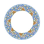 中式圆形花纹装饰纹样