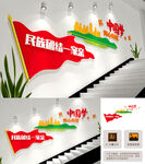 民族团结楼梯文化墙