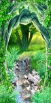 小溪风景画流水生财玄关
