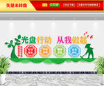 光盘行动从我做起文化墙