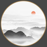 玄关山水画
