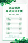  皮肤价目表