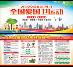 全国爱国卫生月展板