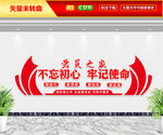 不忘初心牢记使命文化墙