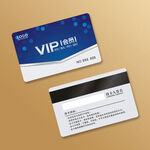 蓝色会员卡图片