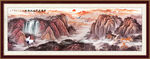 靠山风水画