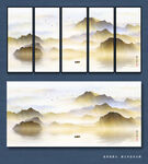 意境水墨山水画