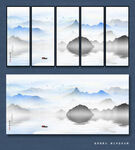 现代山水画图