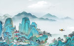 高端背景意境山水 TIF分层