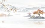 爆款简约别墅山水 TIF分层