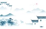 徽派高端客厅山水 TIF分层