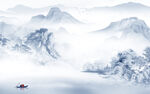 中国风高端客厅山水 TIF分层